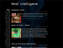 Tablet Screenshot of feralintelligence.com